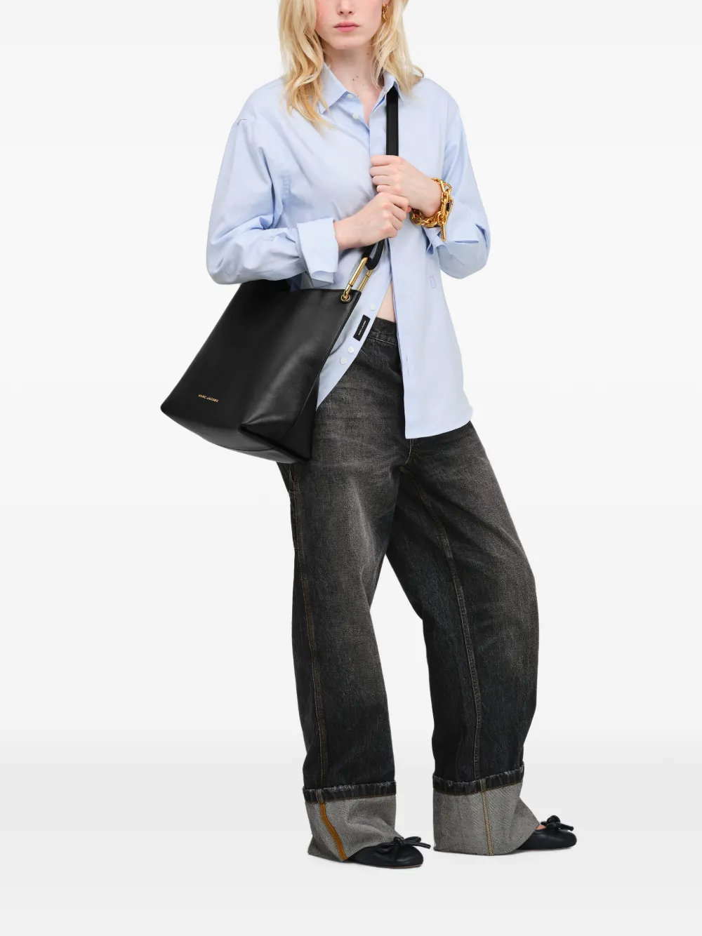 Marc Jacobs Grote Scene bucket-tas Zwart