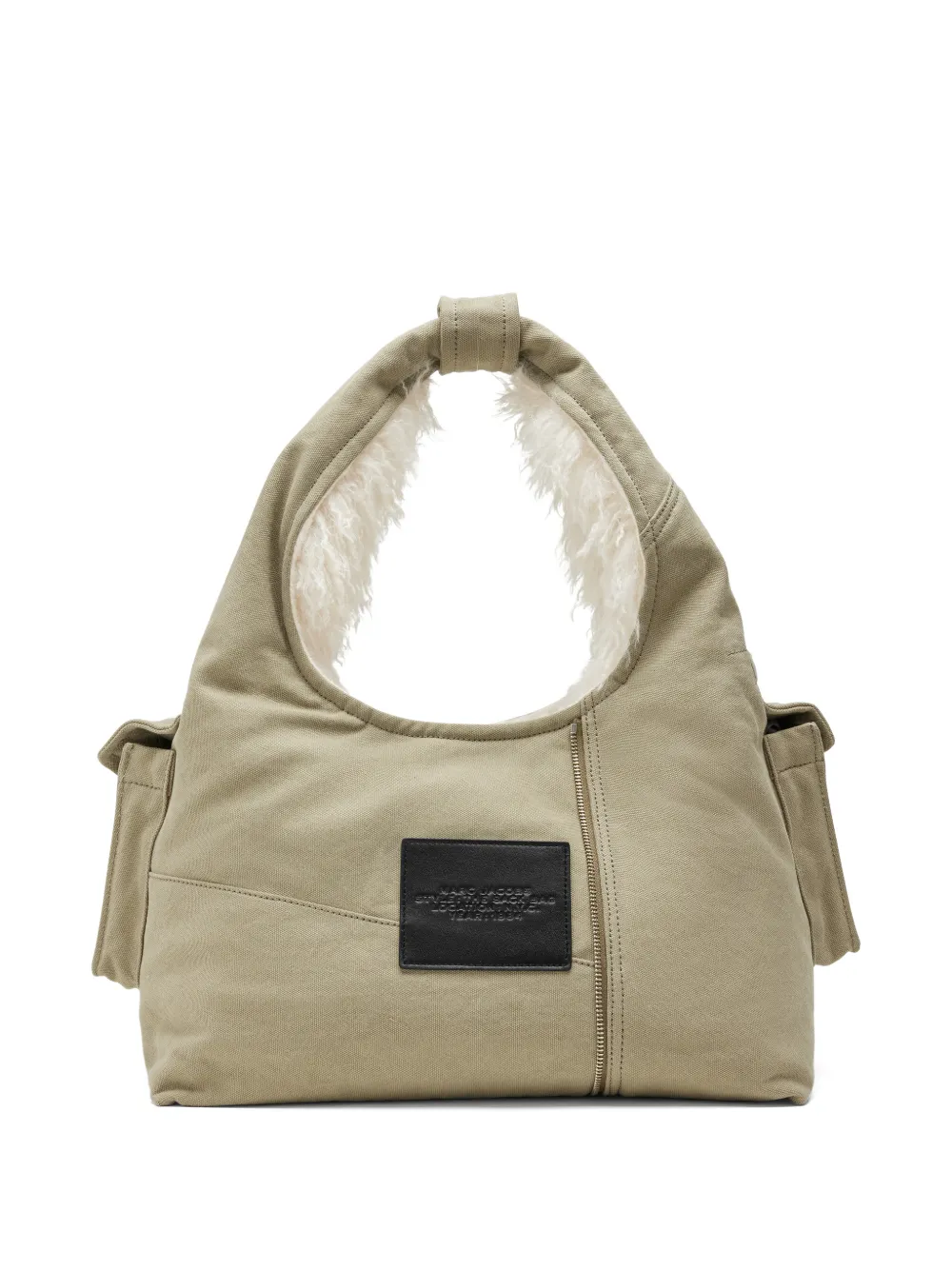 Marc Jacobs Sack canvas tas van cargo bont Groen