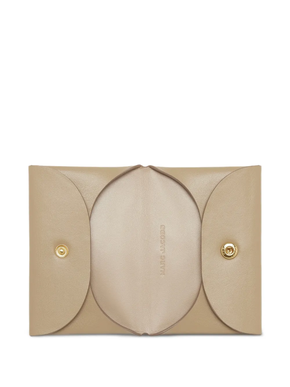 Marc Jacobs Scene pasjeshouder met drukknoop Beige