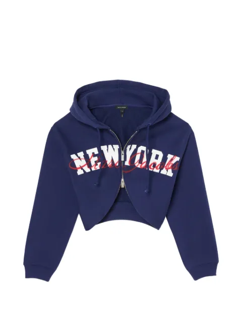 Marc Jacobs Canal st cropped logo-print hoodie