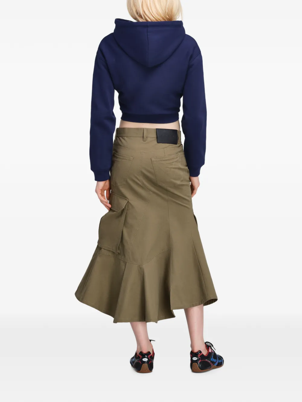 Marc Jacobs Canal St cropped hoodie met logoprint Blauw