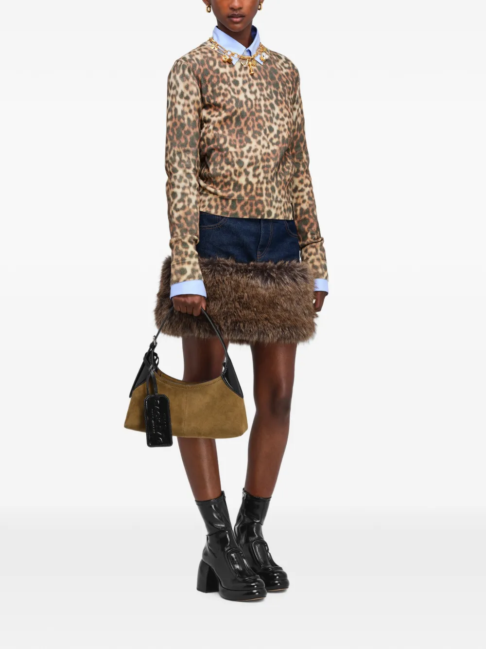 Marc Jacobs Sweater met luipaardprint Bruin