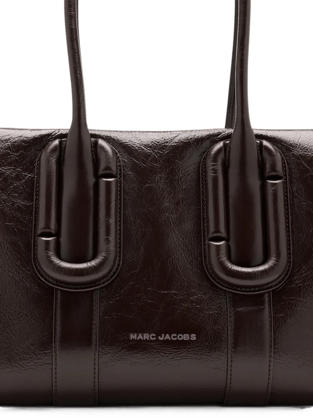 Marc Jacobs Babe City shopper van gekreukt leer Bruin