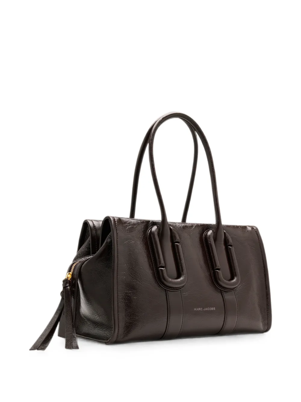 Marc Jacobs Babe City shopper van gekreukt leer Bruin