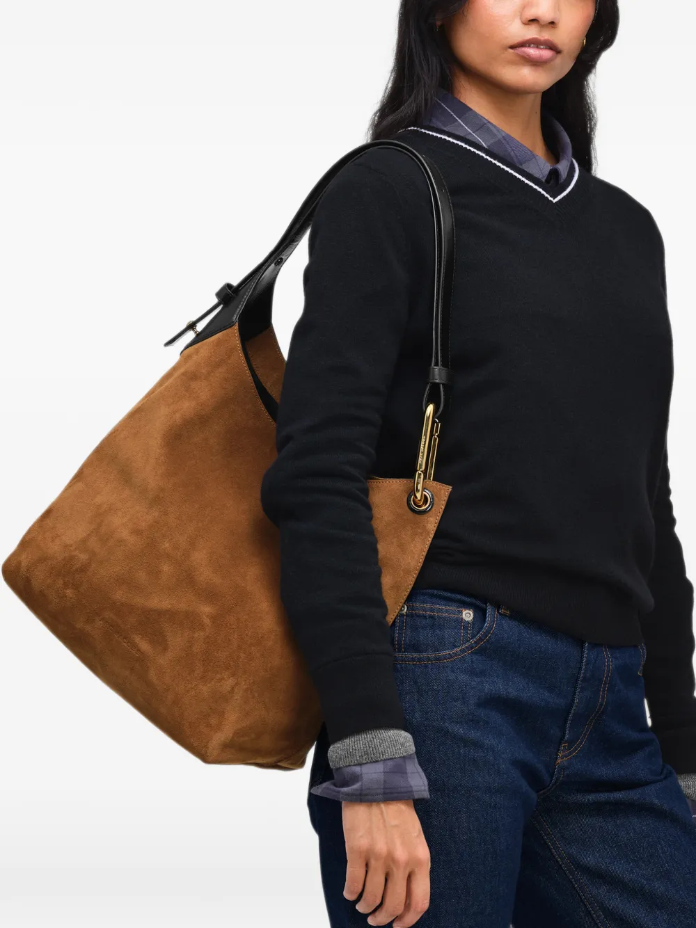 Marc Jacobs Grote Scene bucket-tas Bruin