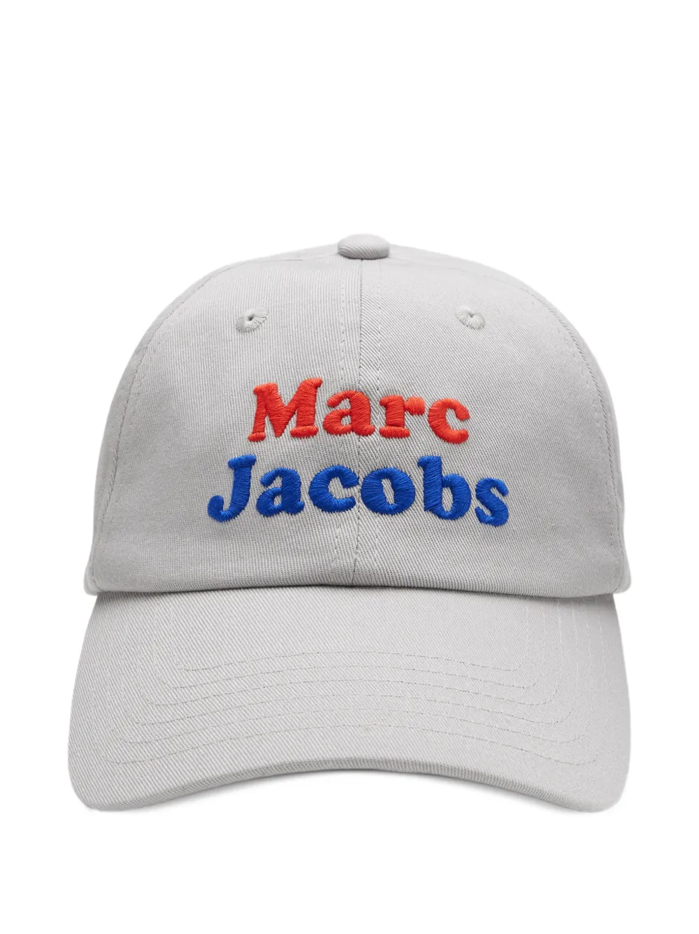 Marc Jacobs Canal St logo-embroidered cap - Grigio