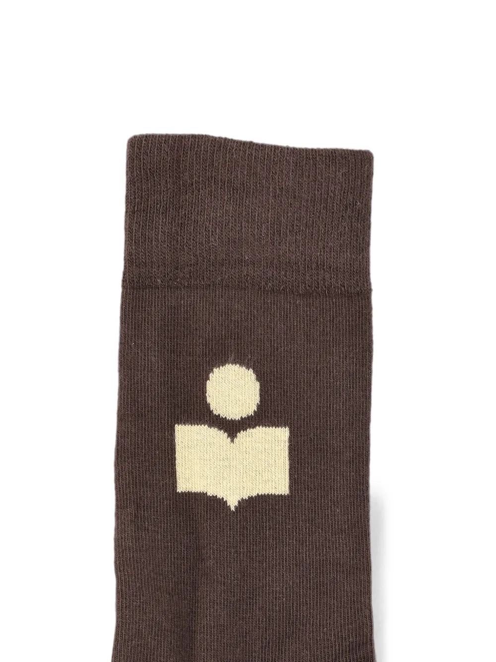 ISABEL MARANT Sokken met logo-intarsia Bruin