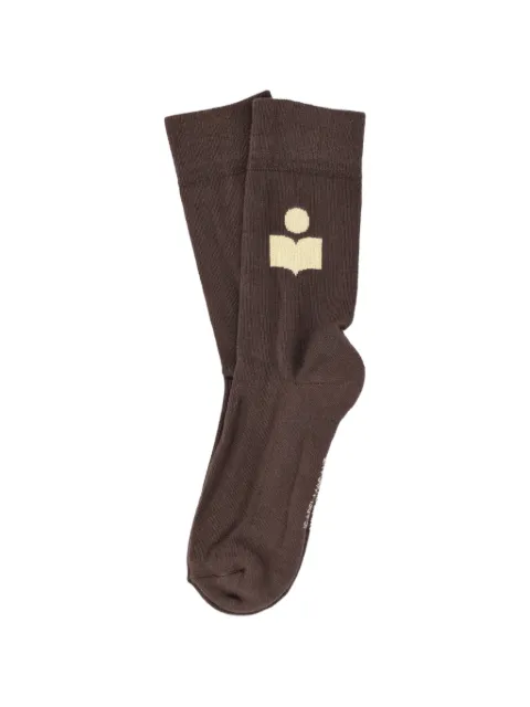 ISABEL MARANT logo-intarsia socks