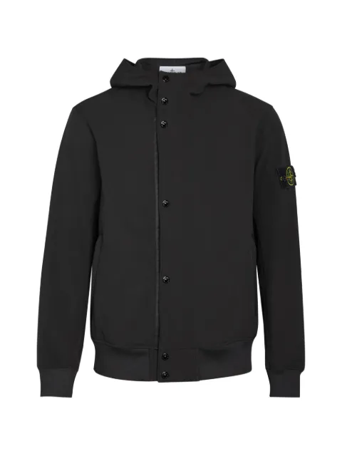 Stone Island chamarra con capucha y motivo Compass