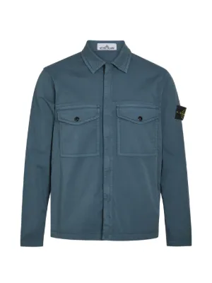 Stone Island zip-up Shirt | Blue | FARFETCH