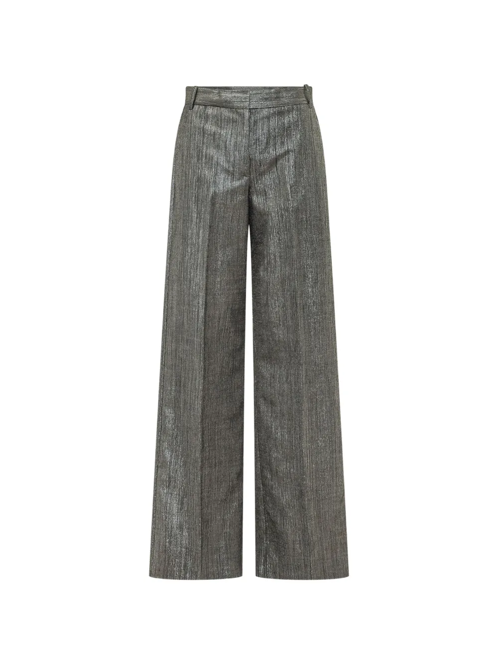 PINKO metal wool-blend palazzo trousers - Grigio