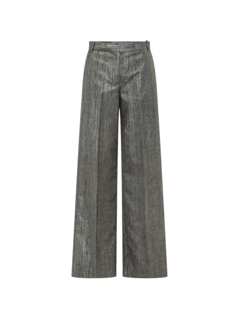 PINKO metal wool-blend palazzo trousers