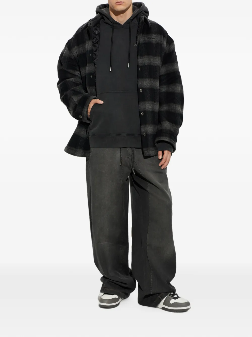 Off-White Rugs Arrow hoodie Zwart