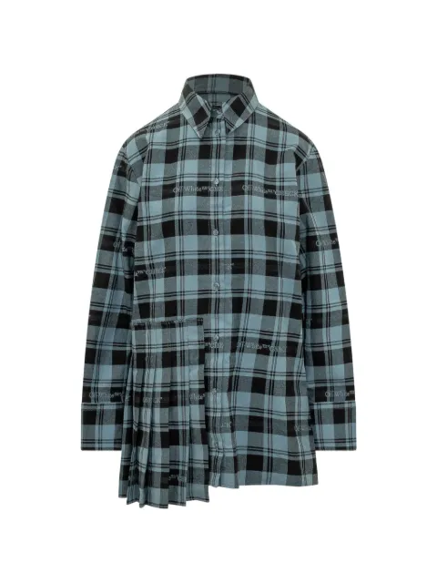 Off-White check pleated dress