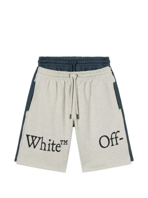 Off-White bermudas Bookish con logo