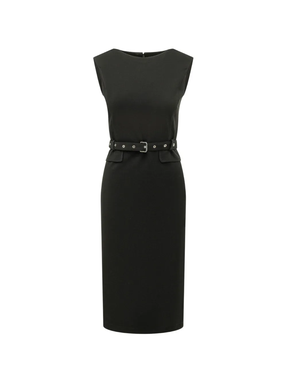 PINKO belted sleeveless dress - Schwarz