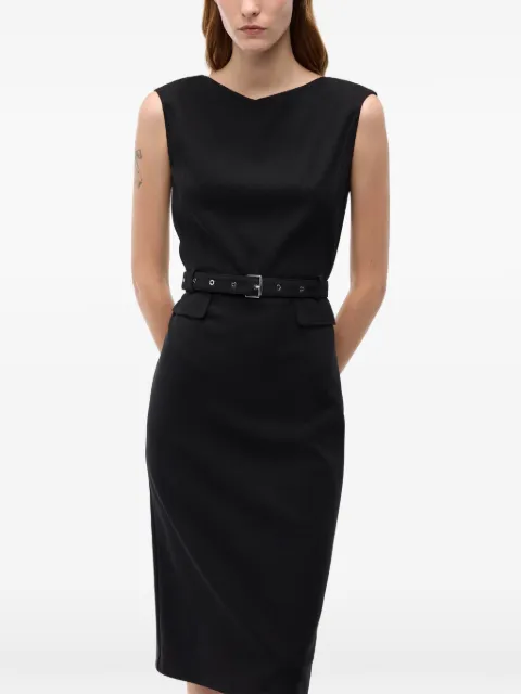PINKO Acalypha midi sheath dress with belt