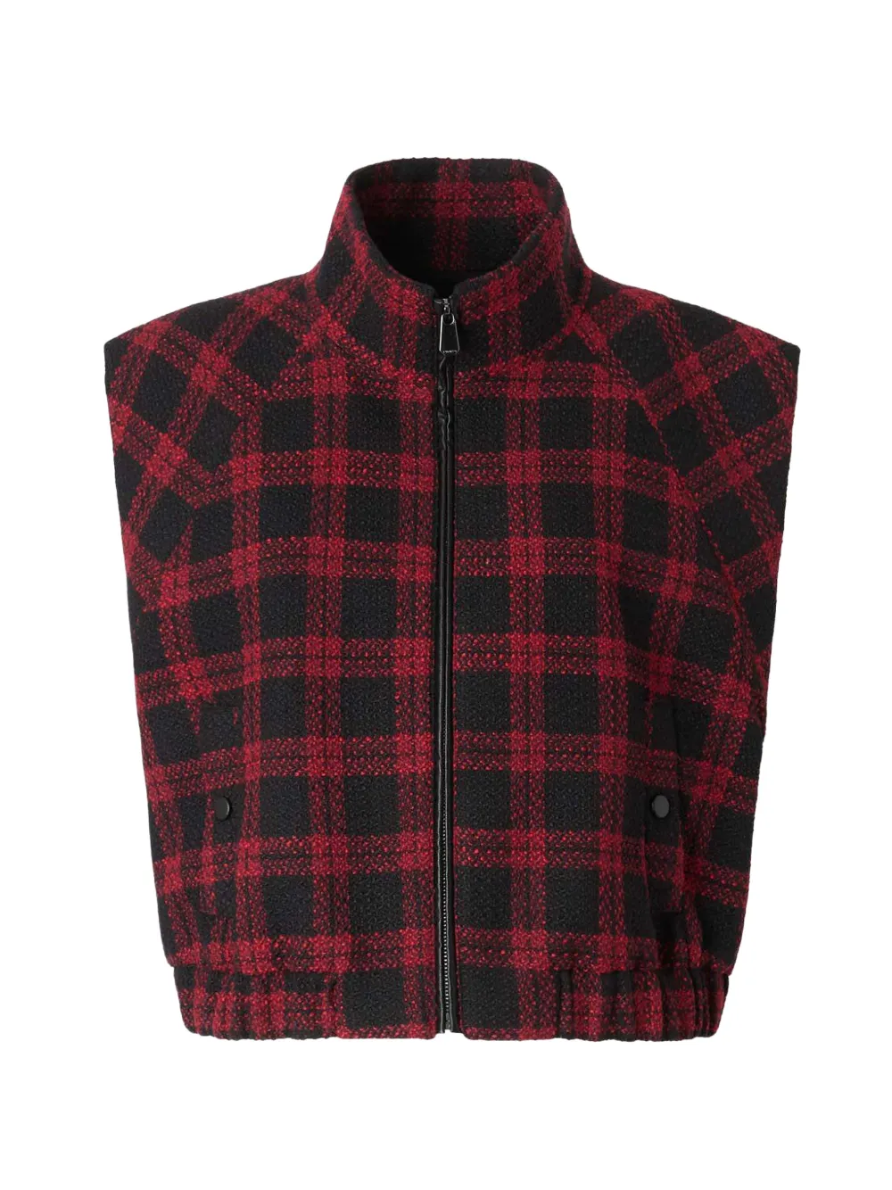 PINKO Gilet a quadri - Nero