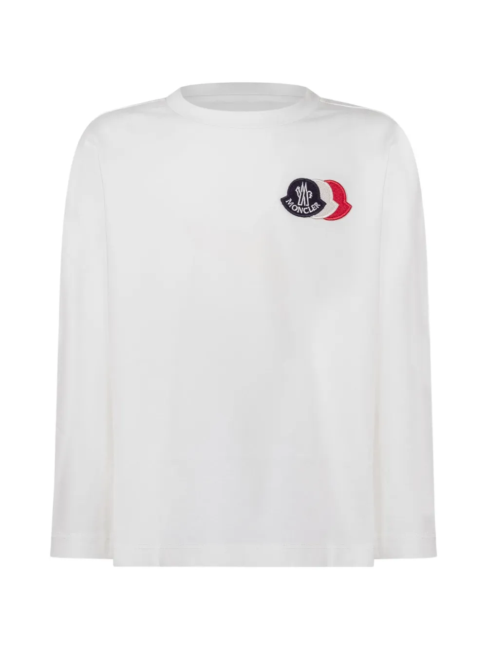 Moncler Enfant T-shirt met logopatch Wit