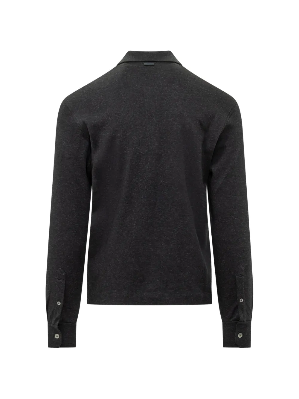 Zegna Marineblauw katoenen poloshirt