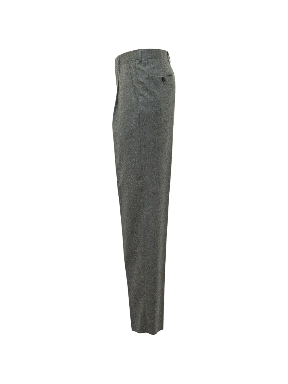 Zegna Plooibroek van wolflanel Grijs