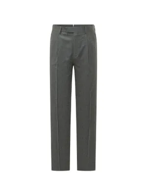 Lardini ハウンドトゥース ストレートパンツ | グレー | FARFETCH JP