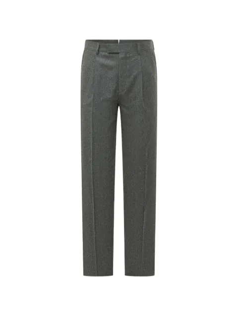 Zegna pleated wool flannel trousers
