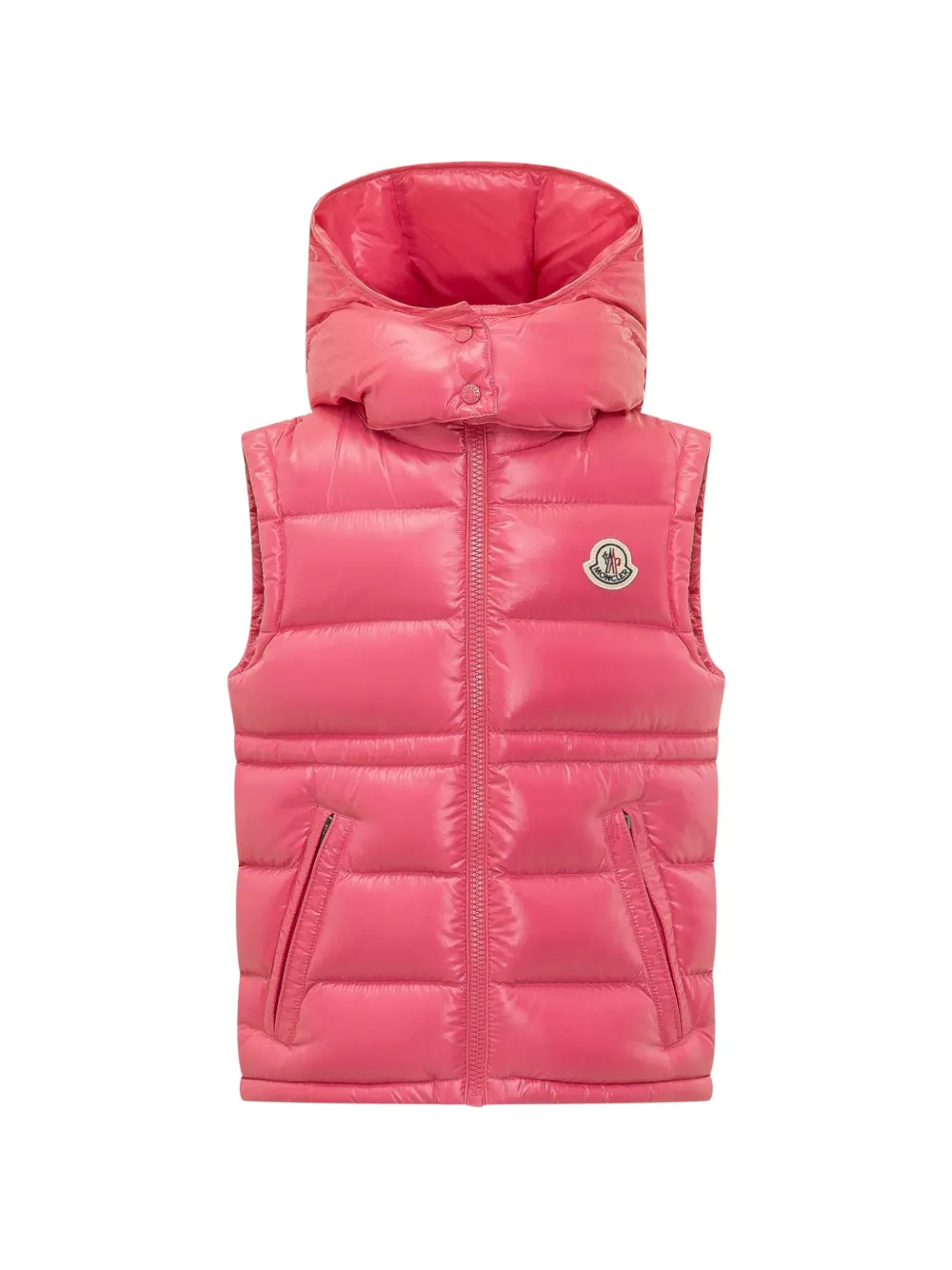 Moncler Enfant gilet matelassé Ania à capuche - Rose Moncler Enfant gilet matelassé Ania à capuche - Rose