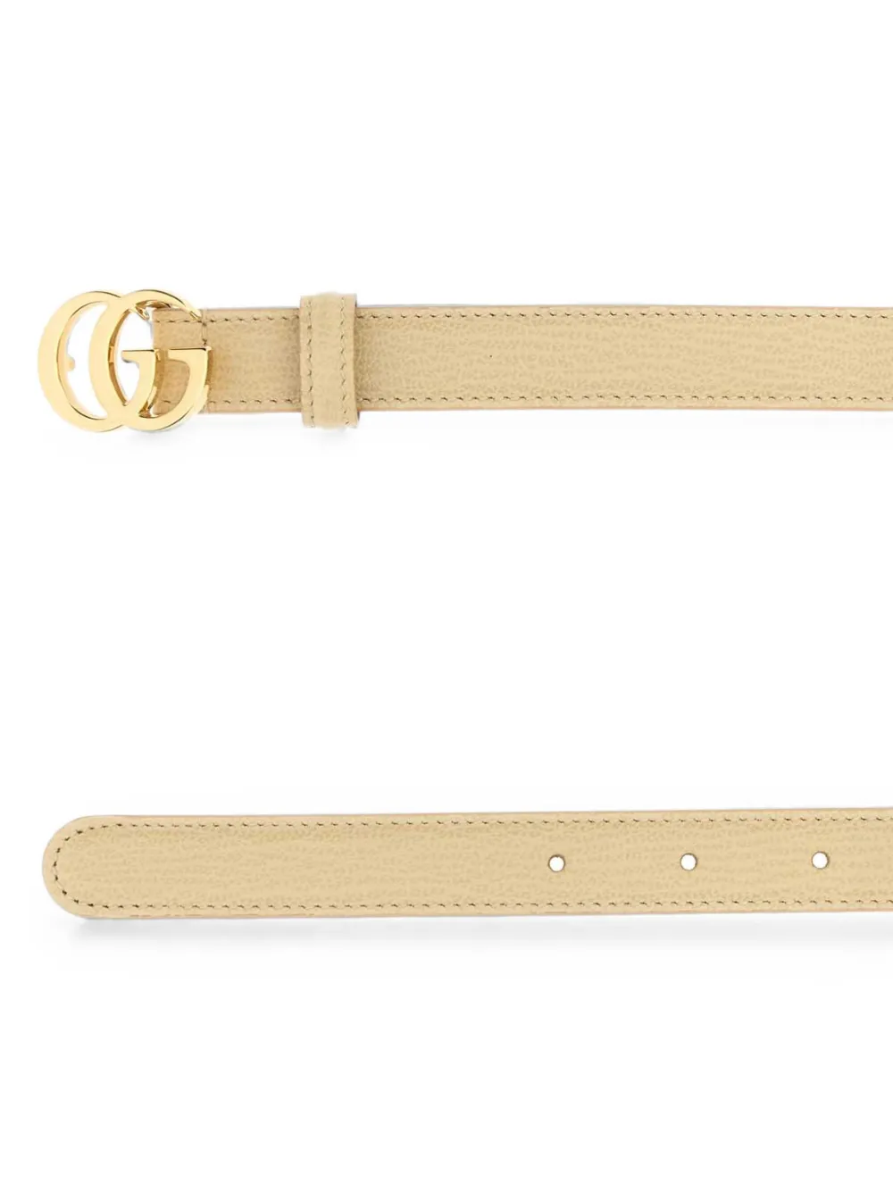 Gucci Leren riem Beige