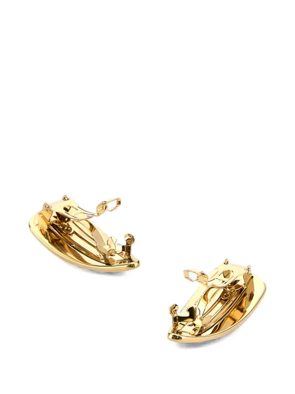 Miu Haarspeld met logoprint Goud