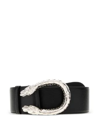 Gucci ディオニュソス レザーベルト | ブラック | FARFETCH JP