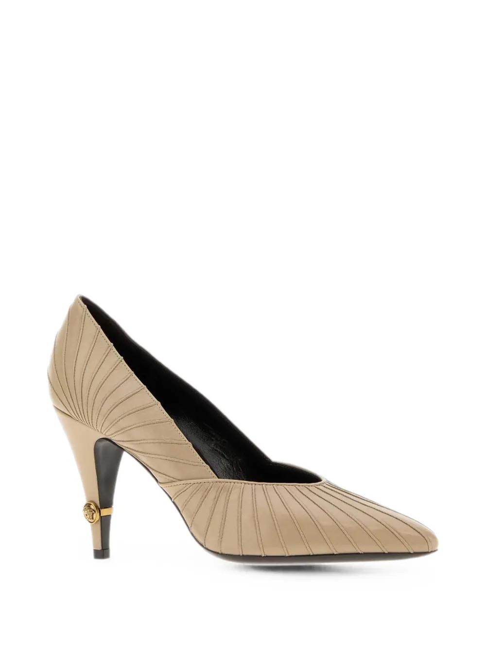 Versace Gianni leather pumps Beige