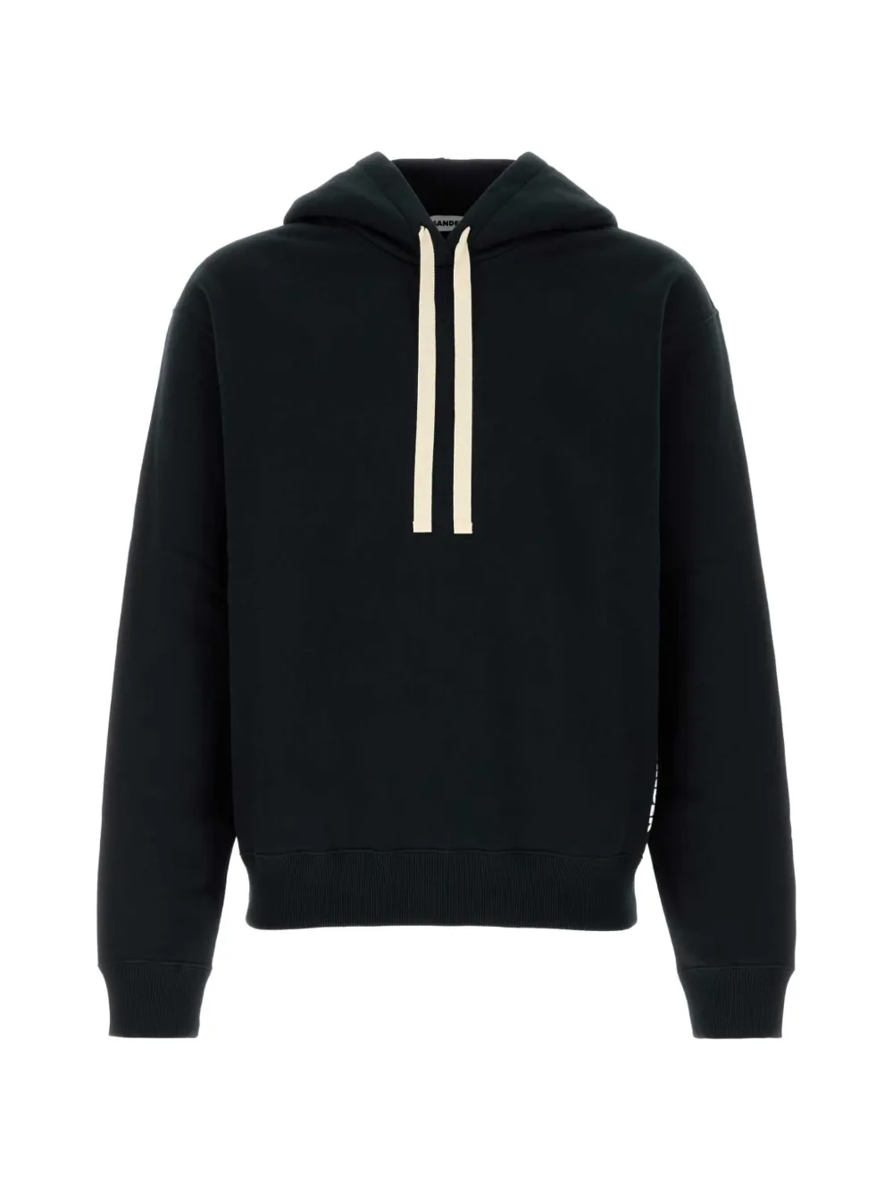 Jil Sander drawstring-hood hoodie - Nero