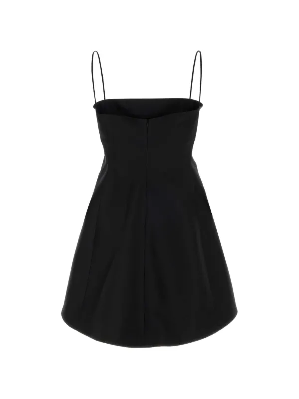 black mini dress spaghetti strap Balenciaga spaghetti-strap Flared | 208 supportive finish Slim spaghetti Amber Heard covers FLARE Color:EGGPLANT