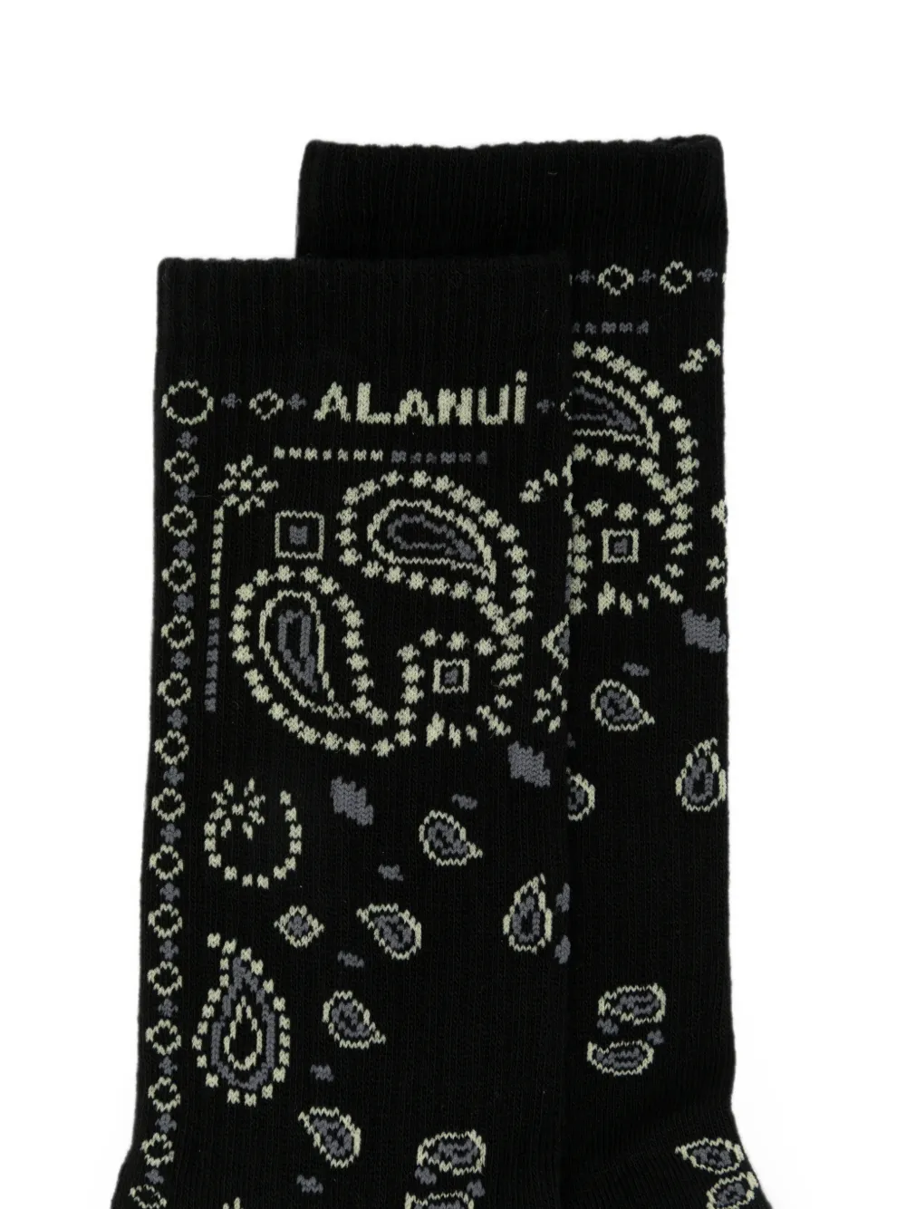 Alanui Sokken met paisley-print Zwart