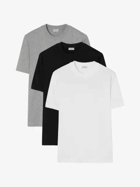 Burberry set de tres playeras de algodón