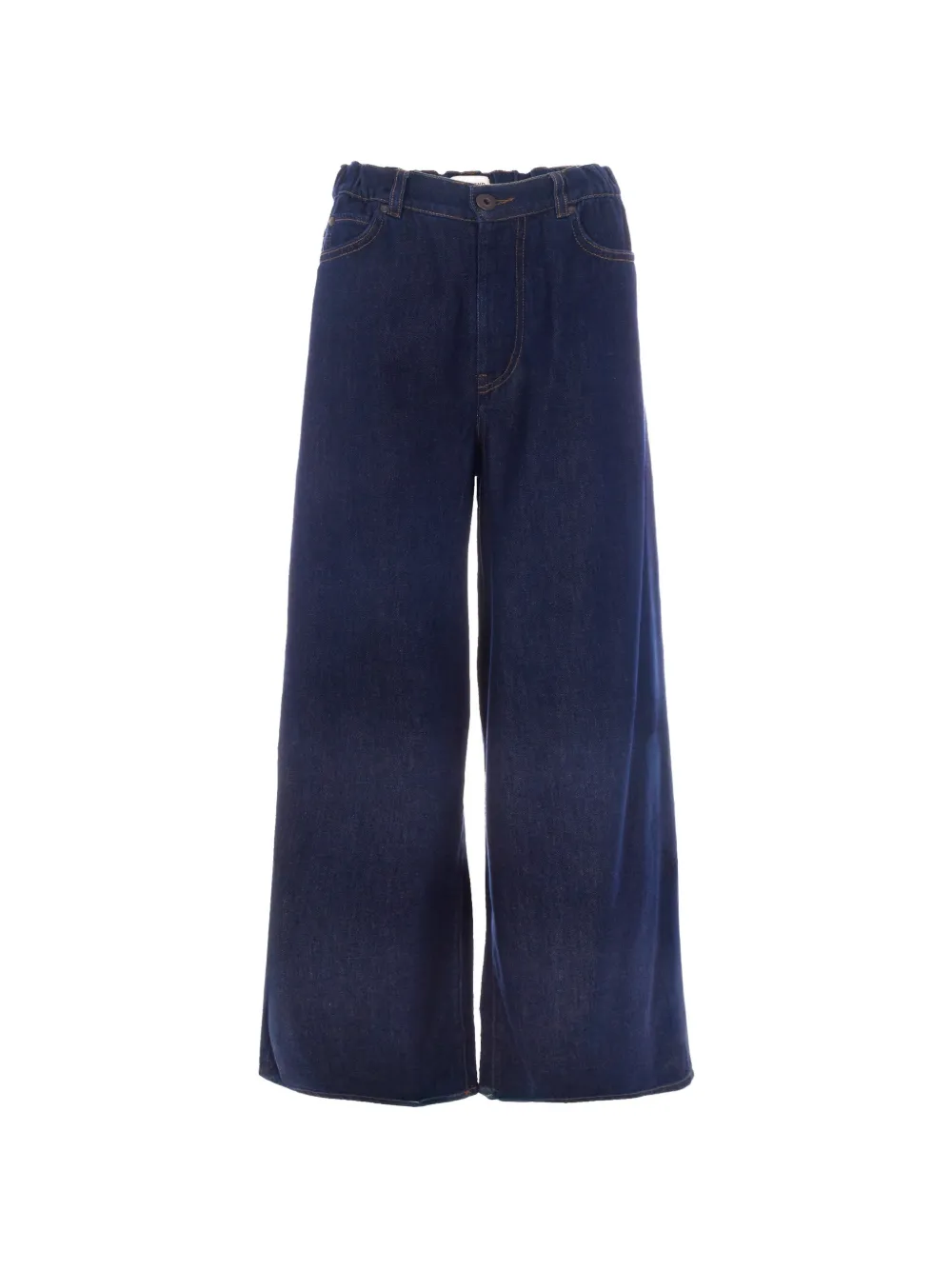 Max Mara elasticated-waist wide-leg jeans - Blu
