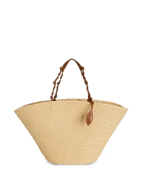 Jil Sander large Tangle woven tote bag
