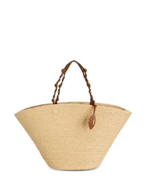 Jil Sander large Tangle woven tote bag