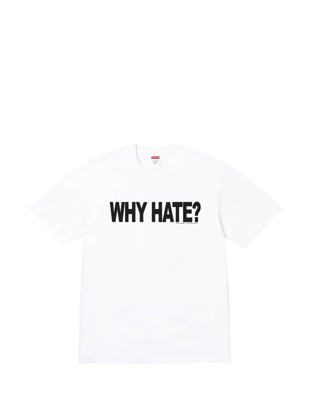 Supreme T-Shirt mit Slogan-Print - Weiß