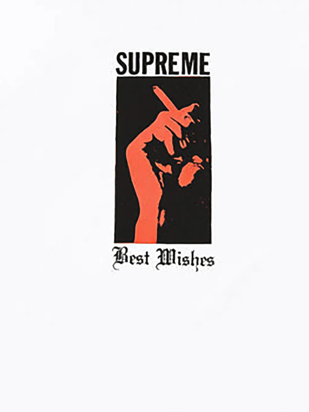 Supreme Wish T-shirt met grafische print Wit