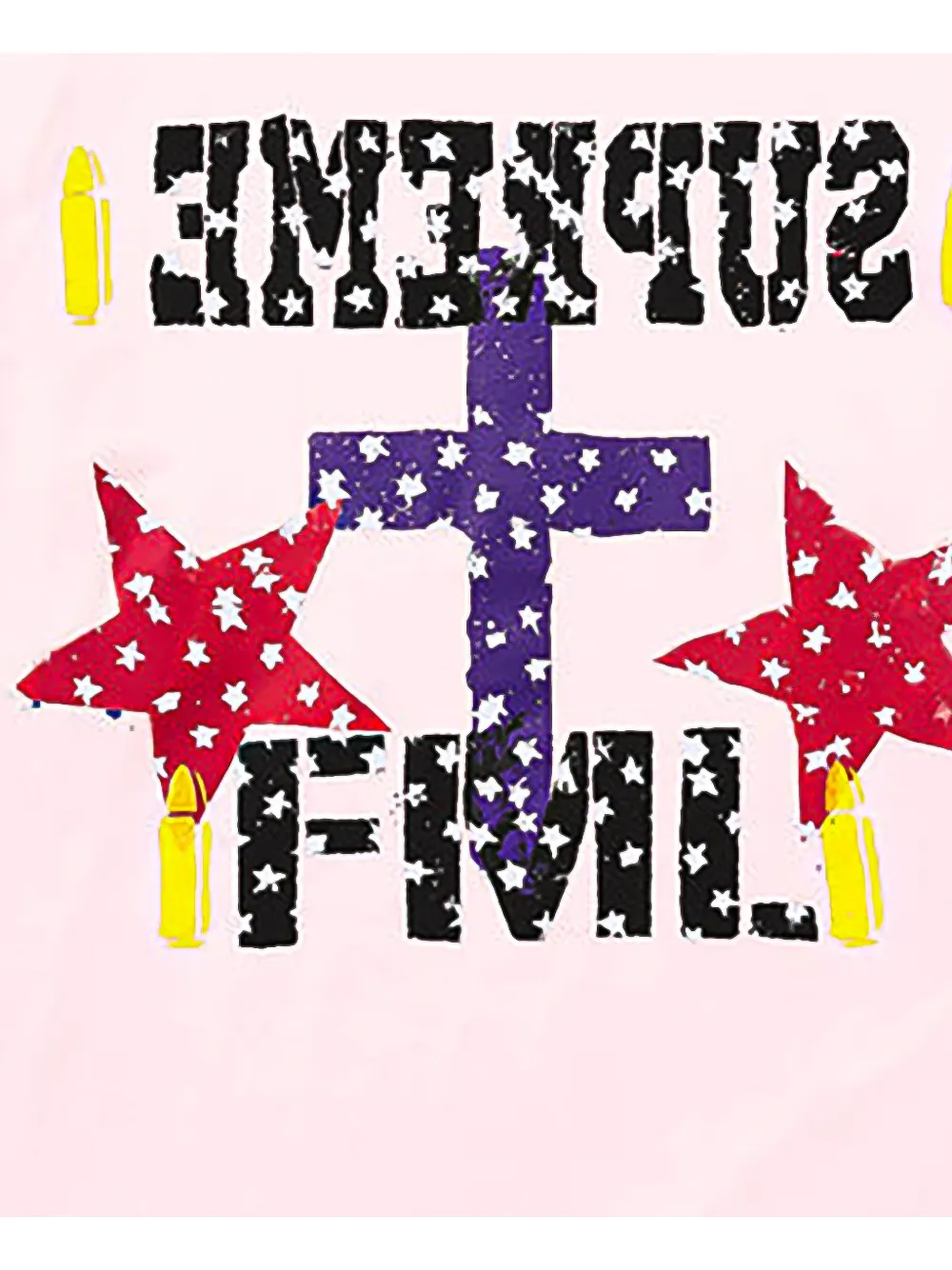Supreme FML T-shirt met grafische print Roze
