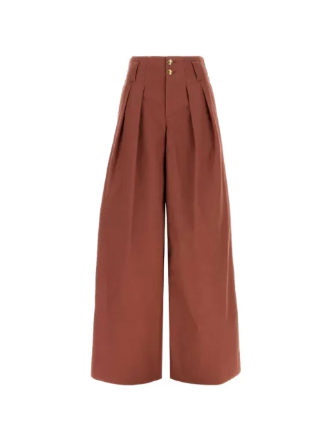 Chloé pleated wide-leg trousers