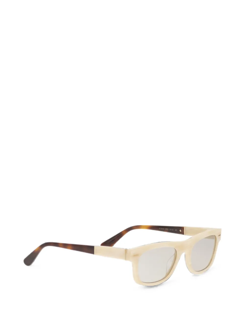 Brunello Cucinelli Zonnebril met rechthoekig montuur Beige