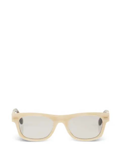 Brunello Cucinelli rectangle-frame acetate sunglasses