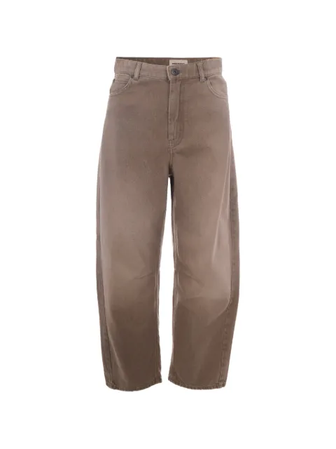 Weekend Max Mara logo-patch barrel-leg jeans