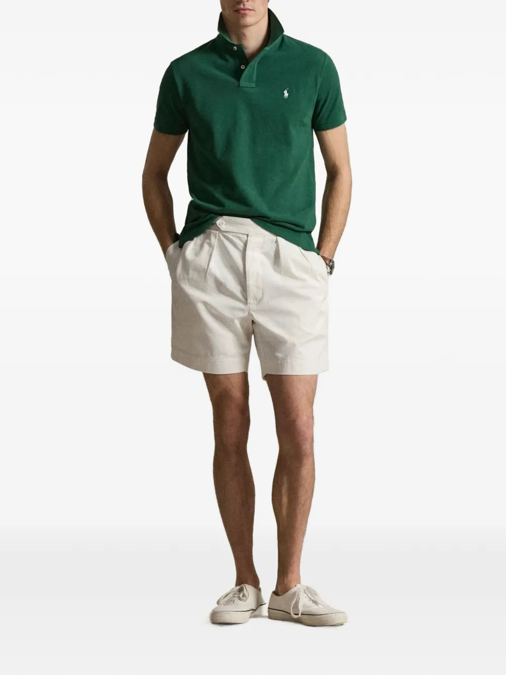 Polo Ralph Lauren Poloshirt met borduurwerk en mesh Groen