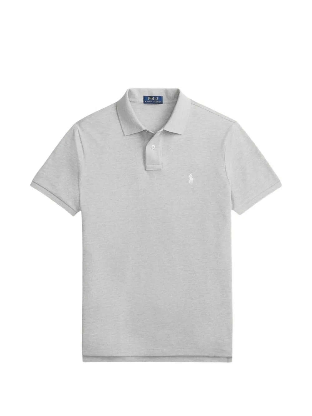 Polo Ralph Lauren Mesh-Poloshirt mit Logo-Stickerei - Grau