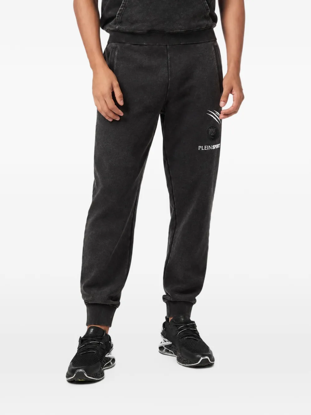 Plein Sport Fleece trainingsbroek Zwart
