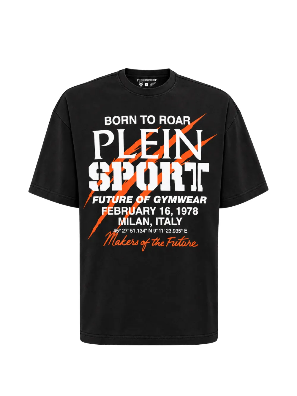 Plein Sport Future of Gymwear T-shirt met logo-print Zwart